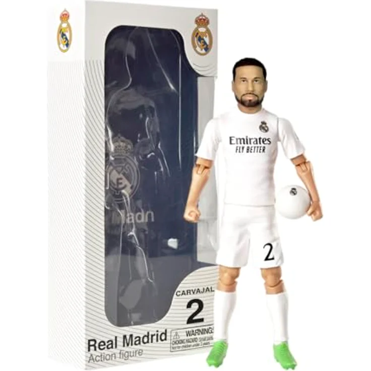 Banbotoys Real Madrid Dani Carvajal Actionfigur 20cm, detailgetreu mit authentischem Outfit – Bild 1