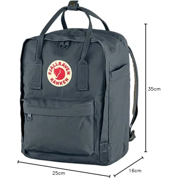 Fjällräven Kånken Laptop 13'', Schulrucksack mit gepolstertem Laptopfach, 35 cm, Graphit – Bild 4
