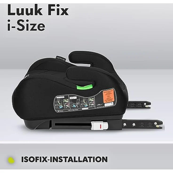 lionelo Kindersitzerhöhung LUUK FIX I-SIZE, ISOFIX / I-SIZE / Maschinenwaschbar, 22-36 kg, 125-150 cm, (Set) – Bild 4
