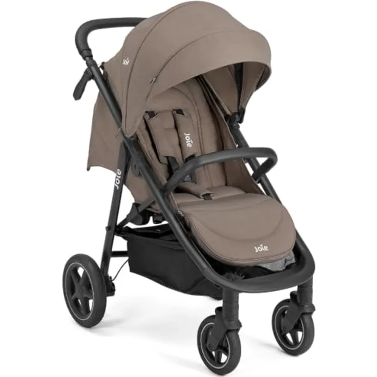 Joie Mytrax Pro Sport-Kinderwagen - Mushroom, bis 22 kg, Liegefunktion, höhenverstellbar mit Regenschutz
