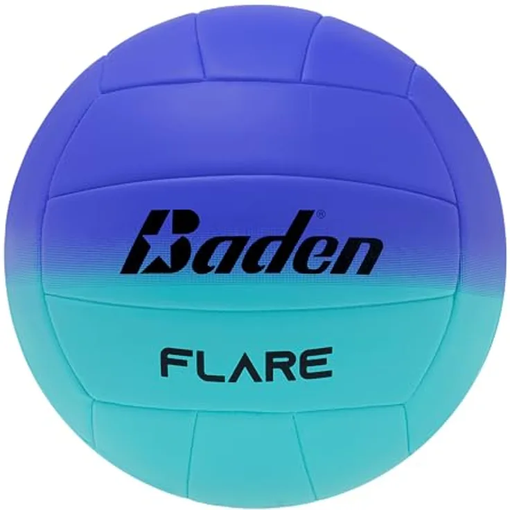 Kempa Baden Flare, Freizeit Beachvolleyball mit hochwertiger Blase für optimalen Spielspaß am Strand