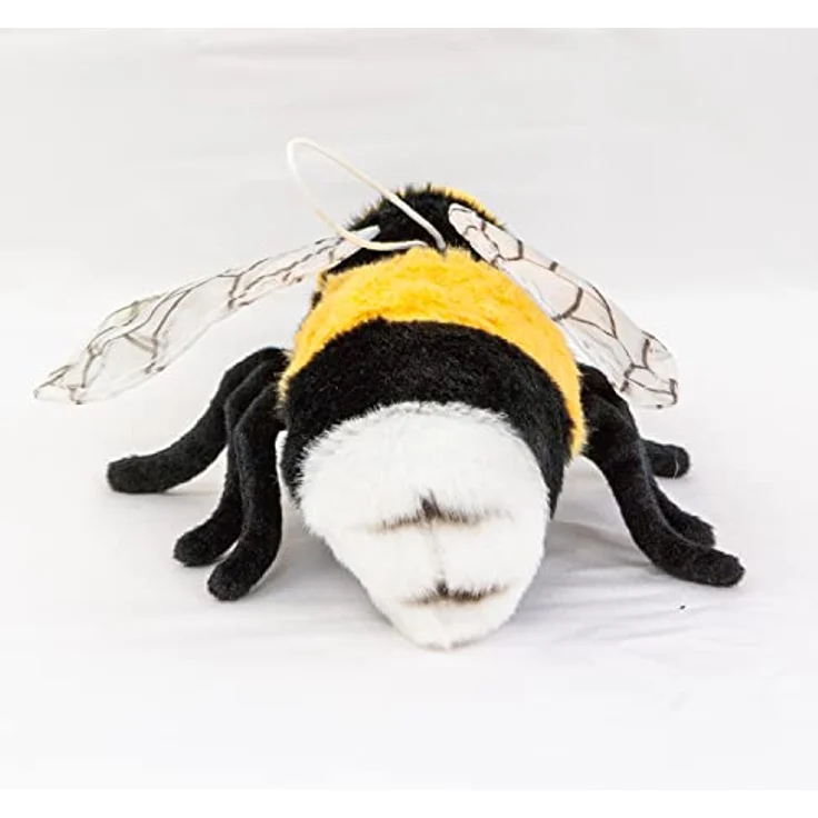 Teddys Rothenburg Hummel 17 cm Kuscheltier Insekt Uni-Toys Plüschtier Biene Wespe, Schwarz/gelb, Kuschelweicher Plüsch – Bild 4