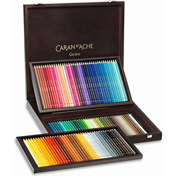 Caran d'Ache 666.92 Pablo Wooden Box 120 Artist Quality Colour Pencils