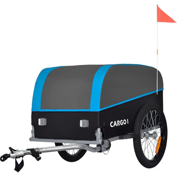 TIGGO Fahrradlastenanhänger Tiggo VS Cargo I, Fahrrad Lastenanhänger Klappbar 120 Liter, Stahlrohrrahmen - Preisvergleich