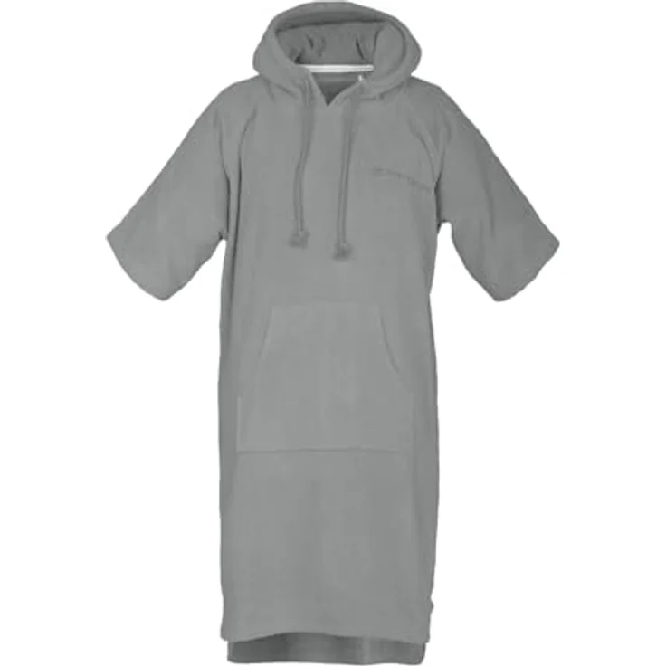 TOM TAILOR Bademantel Surfponcho mit Kapuze, S/M, Baumwolle, Unisex, Logostickerei, Bauchtasche – Bild 2