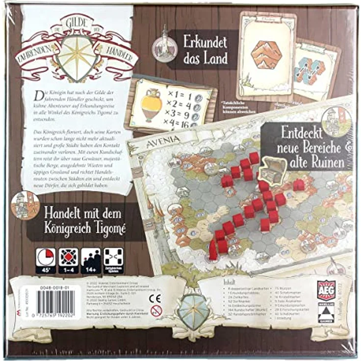 Skellig Games SKE48018 Die Gilde der Fahrenden Händler Erwachsenenspiele|Brettspiele, Mehrfarbig - Handelsnetzwerk Aufbau und zahlreiche Aufgaben im Solomodus – Bild 2