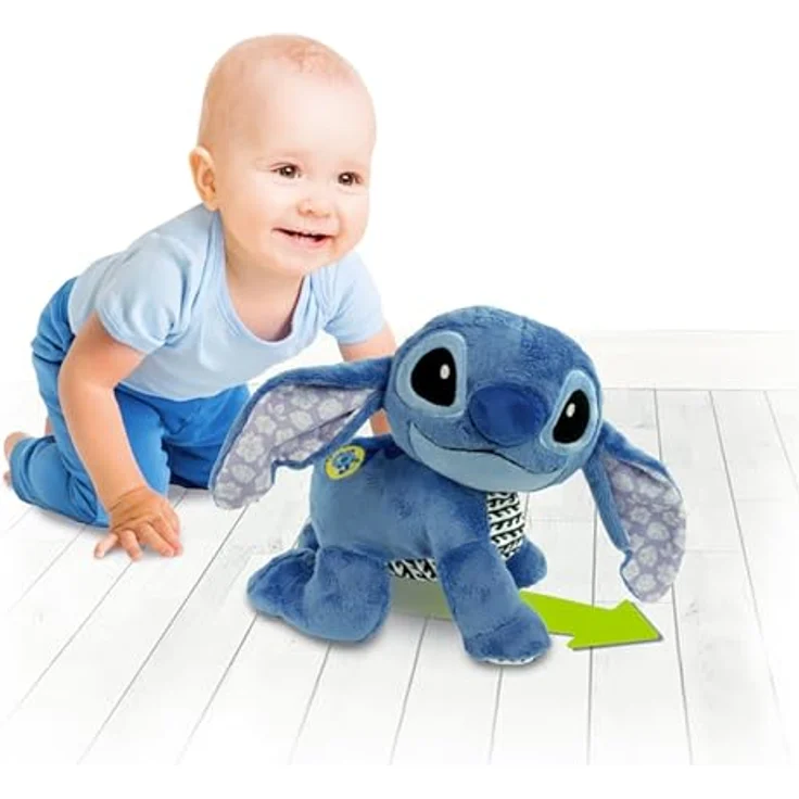 Clementoni® Plüschfigur Disney Baby Krabbel mit mir Stitch, interaktives Kuscheltier mit Sound und Bewegungsanregung – Bild 5
