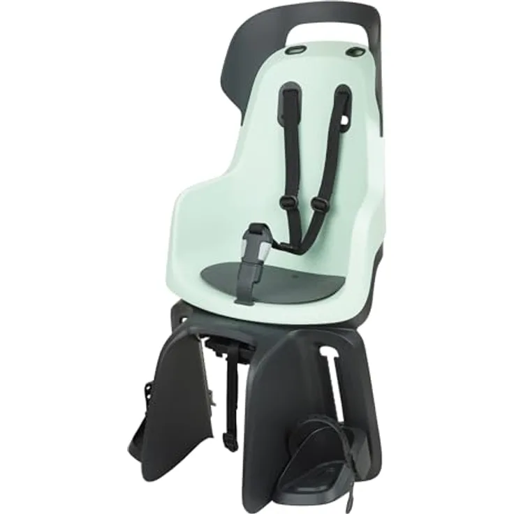 Bobike 8012300013 - Fahrradkinderrückbank GO Maxi mit MIK-HD Gepäckträgerhalterung für 26“-29“ Laufräder, Marshmallow Minze