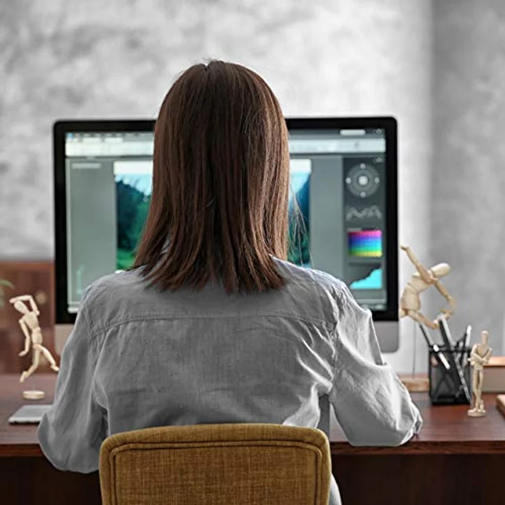 relaxdays Biegepuppe Holz Gliederpuppe, L, natur, für präzise Zeichnungen und kreative Bastelprojekte – Bild 5