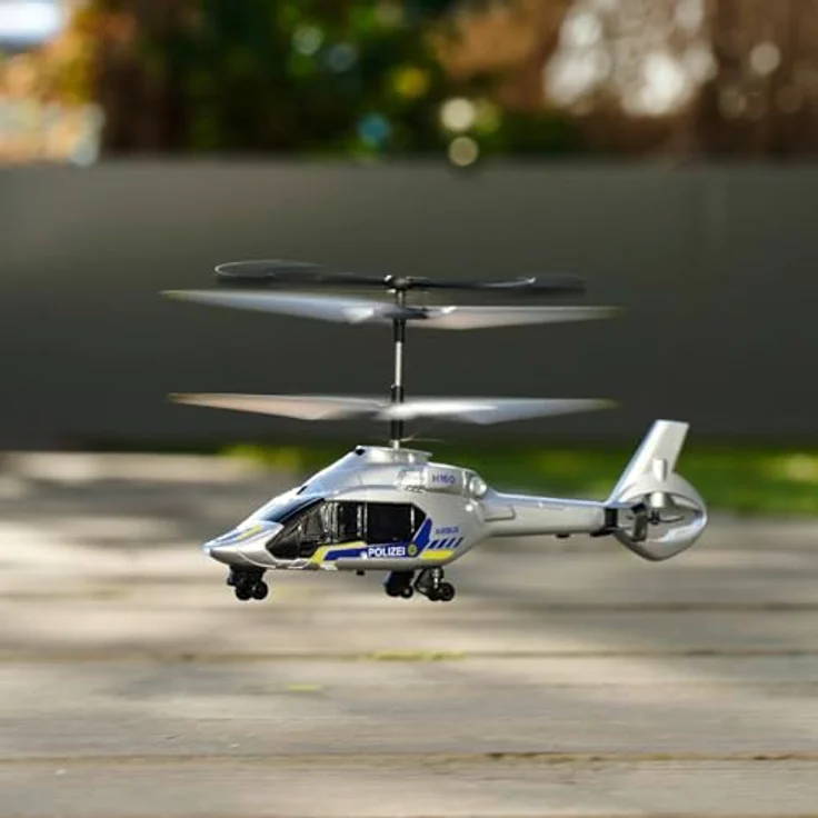 Dickie Toys RC Police Helicopter, RTR, mit Licht- und Soundeffekten, blau – Bild 7