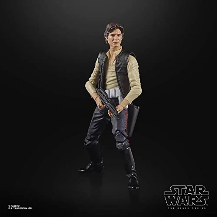 Hasbro Star Wars Black Series The Power of the Force, 15 cm Actionfigur Han Solo Exclusive mit Blaster-Zubehör und hochwertiger Lackierung – Bild 5