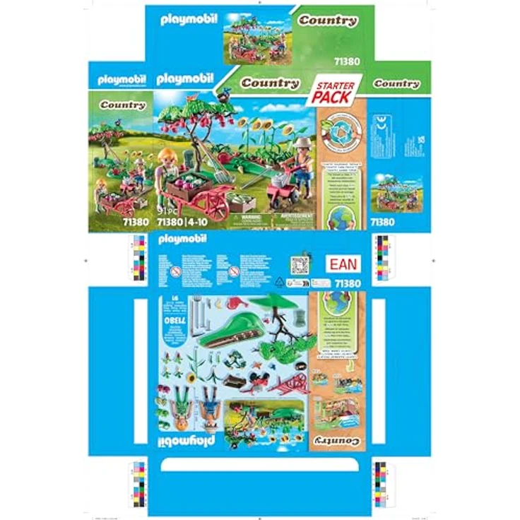 Playmobil® Konstruktions-Spielset Starter Pack, Bauernhof Gemüsegarten (71380), Country, (91 St), teilweise aus recyceltem Material – Bild 3
