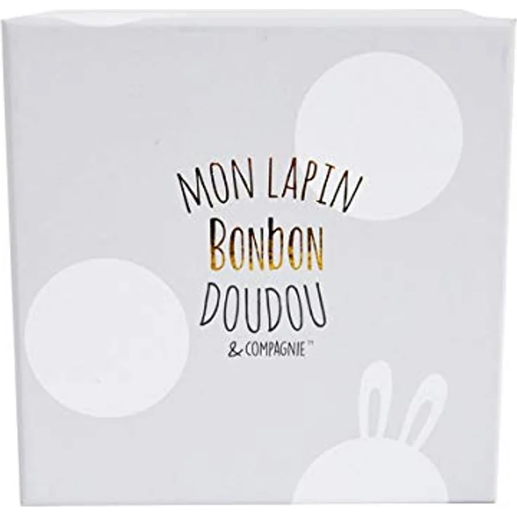 DOUDOU 21310 Bonbon Hase Füsslinge mit Rassel,taupe 0-6M – Bild 5