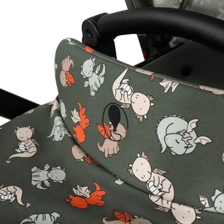ABC Design Migno Puppenwagen, Kinderwagen für Puppen bis 53 cm, schwenkbare Vorderräder, höhenverstellbar, inkl. Babywanne und Sportsitz – Bild 3