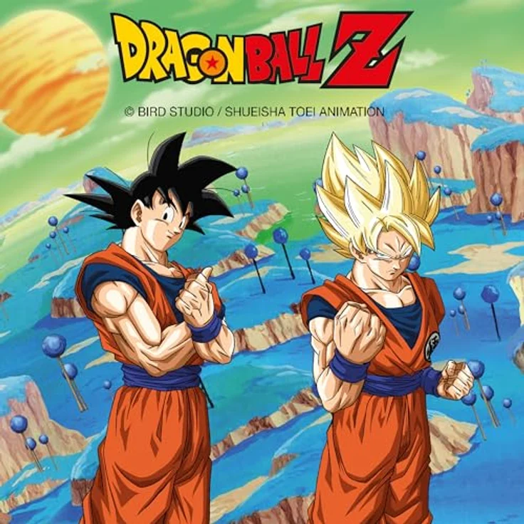 Chaks Muten Roshi Kostüm Herren, offizielles Dragon Ball Outfit, 4-teiliges Set in Orange und Lila für Karneval & Halloween, Größe M – Bild 3