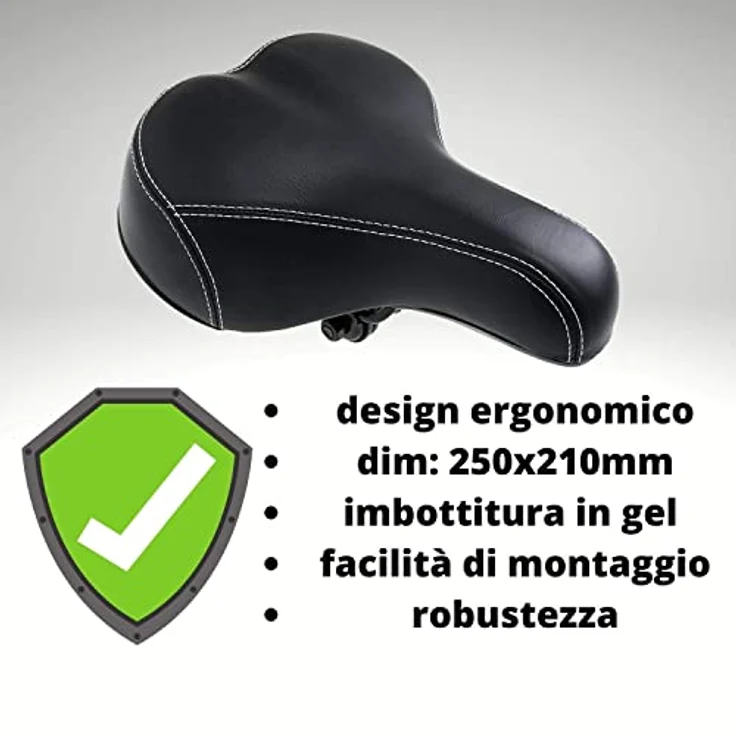 BENSON 11547 SCHWARZ Komfort Gelsattel Fahrradsattel Sattel Fahrradsitz – Bild 5