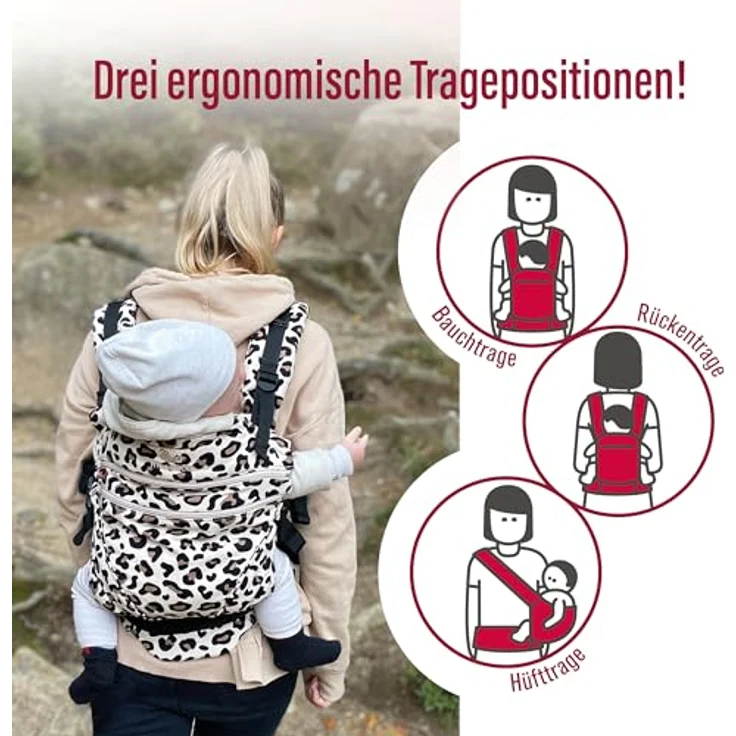 Manduca 'XT Cotton Babytrage Limited Edition 2020 Leo, 3 Tragepositionen – Bild 6
