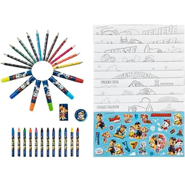 PAW PATROL Kreativset Malkasten mit Schublade, Künstlerbedarf für junge Kreative – Bild 3