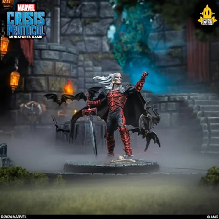 Atomic Mass Games AMGD2130 - Marvel: Crisis Protocol - Monsters Unleashed Character Pack, Erweiterung mit Dracula, Werewolf by Night, Lebender Mumie und Frankensteins Monster, für 2 Spieler ab 14 Jahren – Bild 6