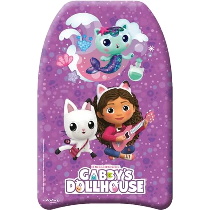 John Schwimmbrett Gabbys Dollhouse, grün oder violet, robust und kindgerecht, 43 x 32 x 3,5 cm – Bild 2