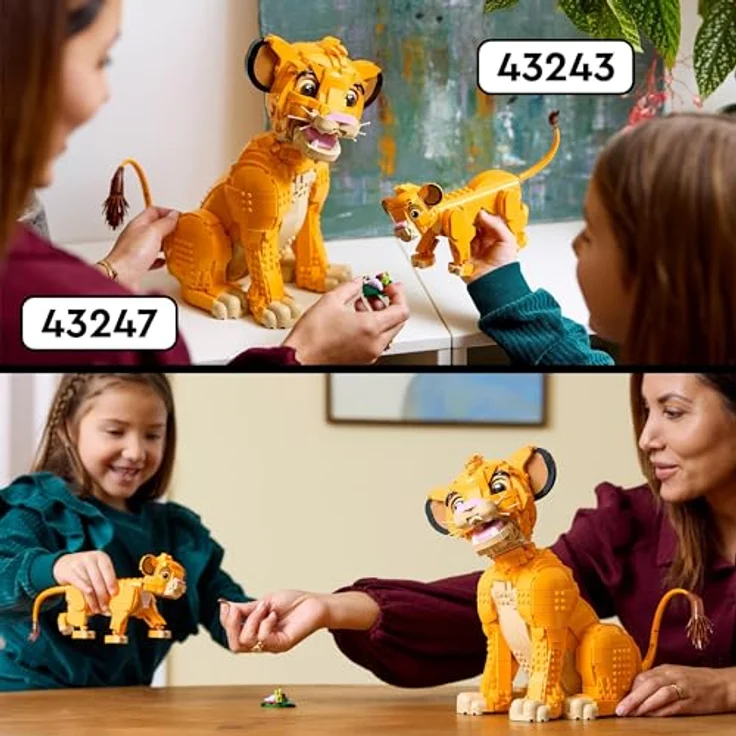 LEGO Disney Simba, der Junge König der Löwen Bauspielzeug - Entspannende Aktivität für Erwachsene, Geschenkidee für Filmfans, 43247 - Preisvergleich – Bild 5