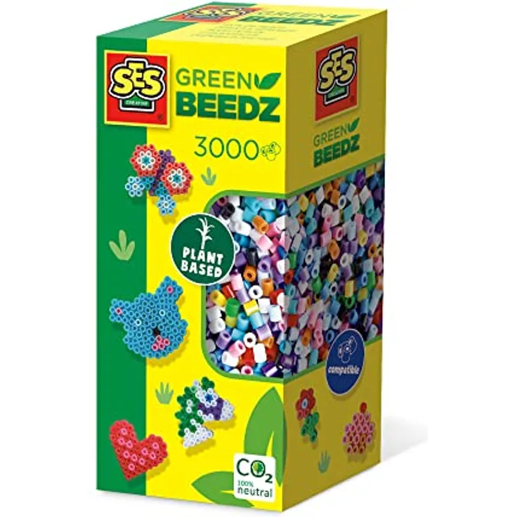 SES 06404 Green Beedz-Bügelperlen Mix 3000