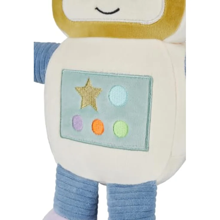 Sterntaler Kuscheltier L ROBOTER Robbie, kunterbunt mit "glow in the dark" Stickerei, 30 cm, ab Geburt geeignet – Bild 5