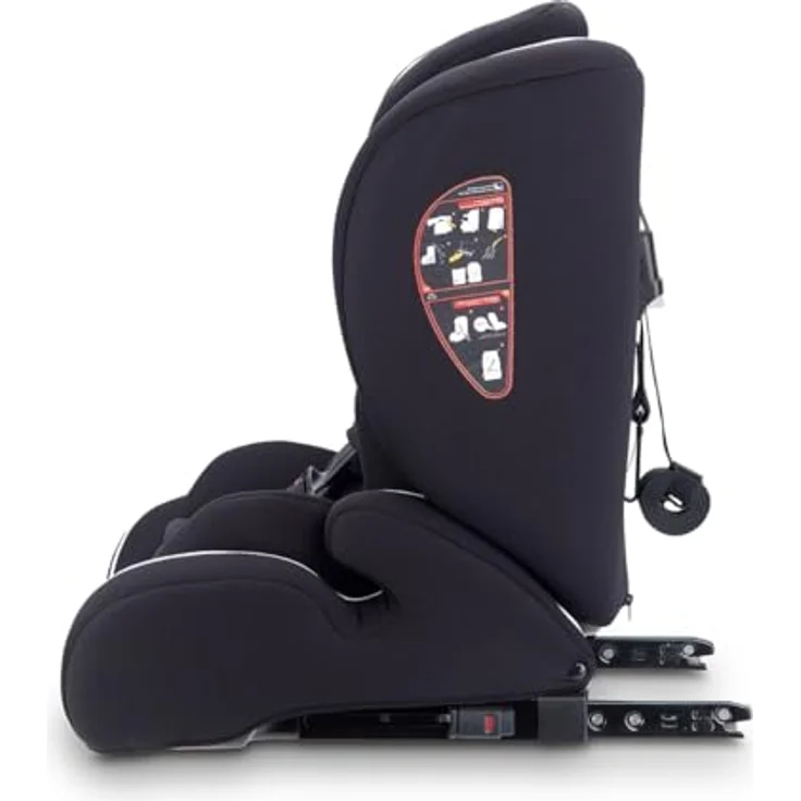 BabyGo FreeFix iSize Autokindersitz, iSize ECE R129, 7-fach verstellbare Kopfstütze, leicht und sicher, schwarz – Bild 6