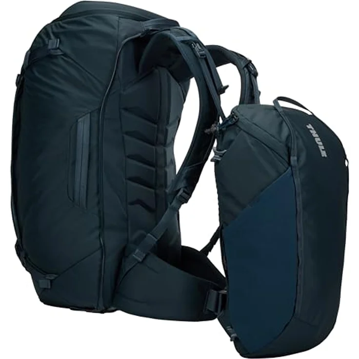 Thule Trekkingrucksack Landmark Travel 60L für Frauen, strapazierfähiger Rucksack aus 420D Dobby Polyester, anpassbare Passform – Bild 11