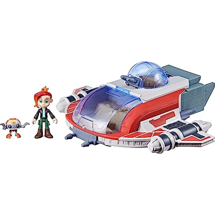 Star Wars Crimson Firehawk, 43 cm Star Wars Raumschiff mit 2 Star Wars Action-Figuren, Star Wars Spielzeug für Kinder – Bild 1