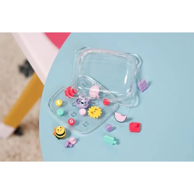 BABY Born Lätzchen Pin-Play aus Kunststoff mit verschiedenen Pins zum Verzieren, 837221 Zapf Creation – Bild 2