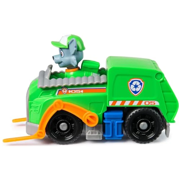 Spin Master PAW Patrol Spielzeug-Auto Rocky, Recycling-Truck mit enthaltenem Rocky-Figur, aus recyceltem Kunststoff – Bild 6