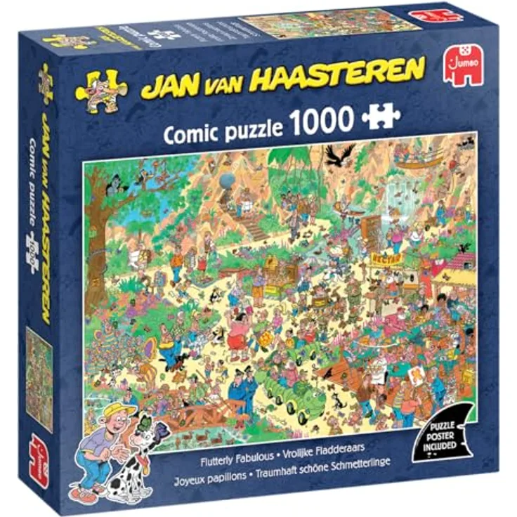 Jan van Haasteren Traumhaft schöne Schmetterlinge, 1000 Teile Puzzle für Erwachsene, umweltfreundlich hergestellt