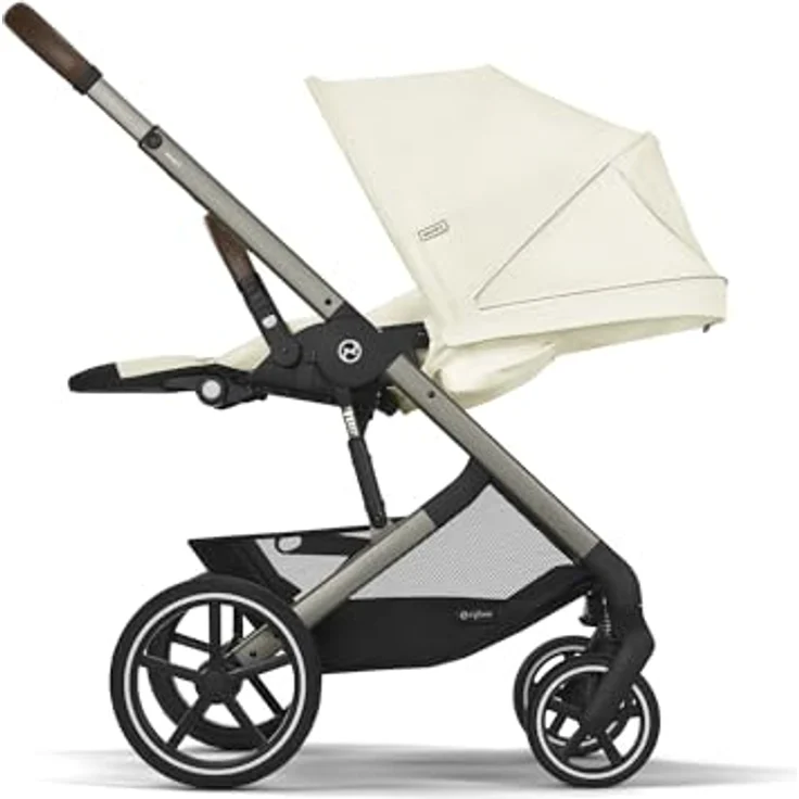 Cybex Kinder-Buggy Balios S Lux Kinderwagen - Kollektion 2025, mit ergonomischer Liegeposition, verbesserte Allrad-Federung, XXL Sonnenverdeck - Blau – Bild 5