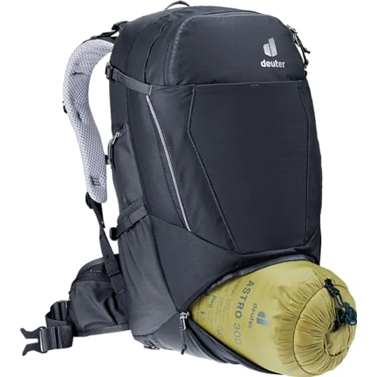 deuter Trans Alpine 30 Fahrradrucksack, 30 Liter, Airstripes System, ergonomische Schulterträger, schwarz – Bild 10