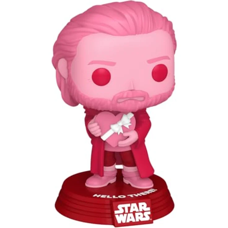 Funko POP! Star Wars: Valentines - Obi-Wan Kenobi - Vinyl-Sammelfigur, 9,5 cm, langlebiges Premium Vinyl für Sammler und Fans – Bild 3