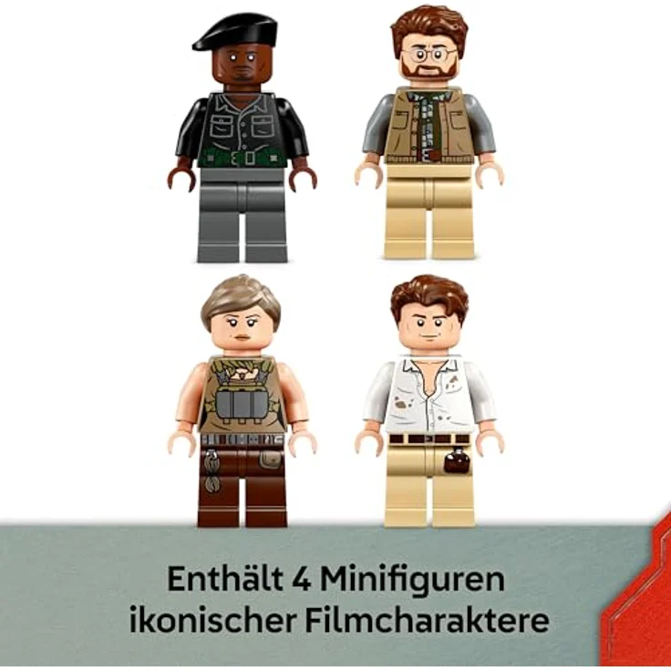 LEGO Jurassic World 76976, Spinosaurier & Quetzalcoatlus: Hubschrauber-Einsatz, 984 Teile, ab 8 Jahren, Maße 12x33x20 cm – Bild 6