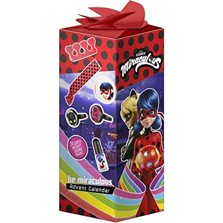 Miraculous - Ladybug Adventskalender "Be Miraculous" - Weihnachtskalender mit Beauty-Überraschungen, vegan und cruelty free, bunt – Bild 3