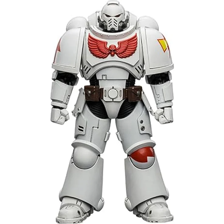 Joy Toy Warhammer White Scars Intercessor Figur, 12 cm, beweglich mit Bolzengewehr und Kettenschwert – Bild 1