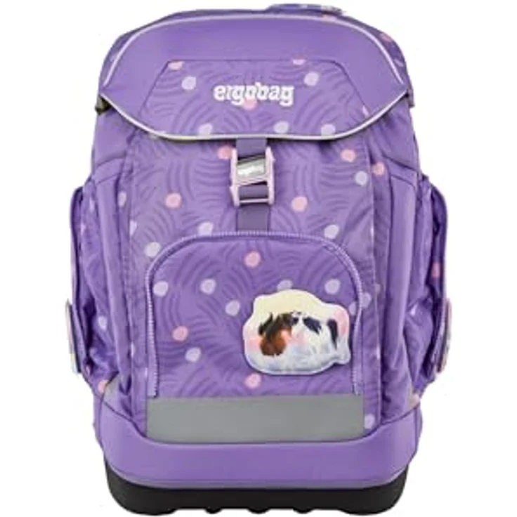 ergobag Maxi Set 6-teilig, ergonomischer Schulrucksack für große Kinder, höhenverstellbar, wasserdichte Bodenwanne, inkl. Sportrucksack und gefülltem Federmäppchen – Bild 3