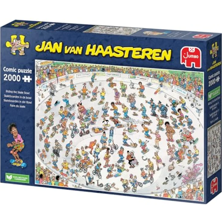 Jumbo 1110100324 Puzzle, blau/lila, 2000 Teile, umweltfreundlich, Hoogte: 2mm – Bild 2