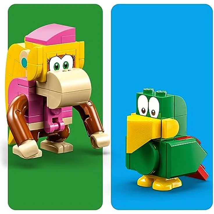 LEGO 71421 Super Mario Dixie Kongs Dschungel-Jam – Erweiterungsset mit Dixie Kong und Sqwaks der Papagei-Figuren, Spielzeug zum Kombinieren mit Starterset – Bild 5