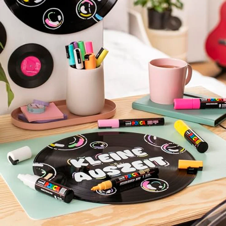 POSCA UNI POSCA PC-1MR, 8er Set Basic Filzstifte, 0,7 mm Spitze – Bild 4
