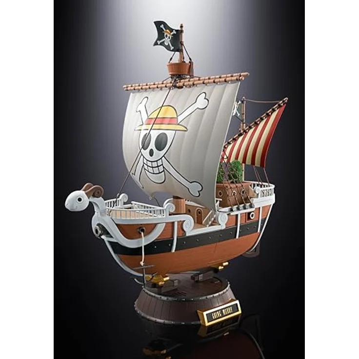 TAMASHII NATIONS One Piece Going Merry Animation 25th Anniversary Memorial Edition, Sammelfigur mit Luffy Minifigur und Ersatzteilen für zerstörten Zustand – Bild 4