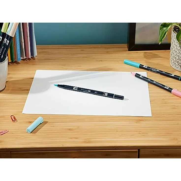 Tombow ABT Dual Brush Pen Candy Colours 6St, bunt - Flexibel und präzise, perfekt für Handlettering und Aquarell – Bild 2