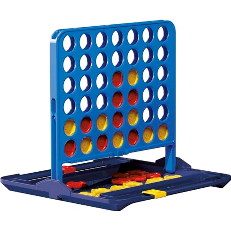 Hasbro Gaming 4 Gewinn Refresh, Brettspiel mit 4 Chips, praktischer Tragebox und integriertem Punktezähler für 2 Spieler – Bild 3