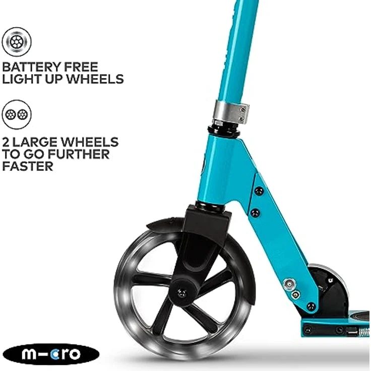 MICRO micro Cruiser LED, Kinderroller ab 5 Jahren mit LED Rollen, höhenverstellbarem V-Lenker, direkt vom Hersteller – Bild 3