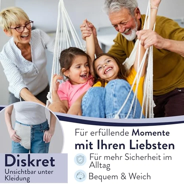Harmony Care Windeln für Erwachsene - MAXI diskrete Windelhosen Pants (32-St., saugstarke Inkontinenzpants für Frauen und Männer), mit bequemen Tragegefühl – Bild 4