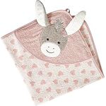 Sterntaler Kapuzen Badetuch 80 x 80 cm Esel Emmi Girl flora rose mit Applikation Eselkopf und angesetzten Ohren, weiches Frottee für Mädchen