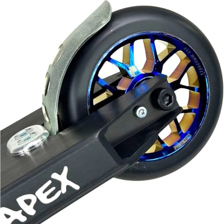 Fantic26 Spy7 Stunt-Scooter Rolle 110mm Abec11 Blauchrome/Pu Schwarz – Bild 6
